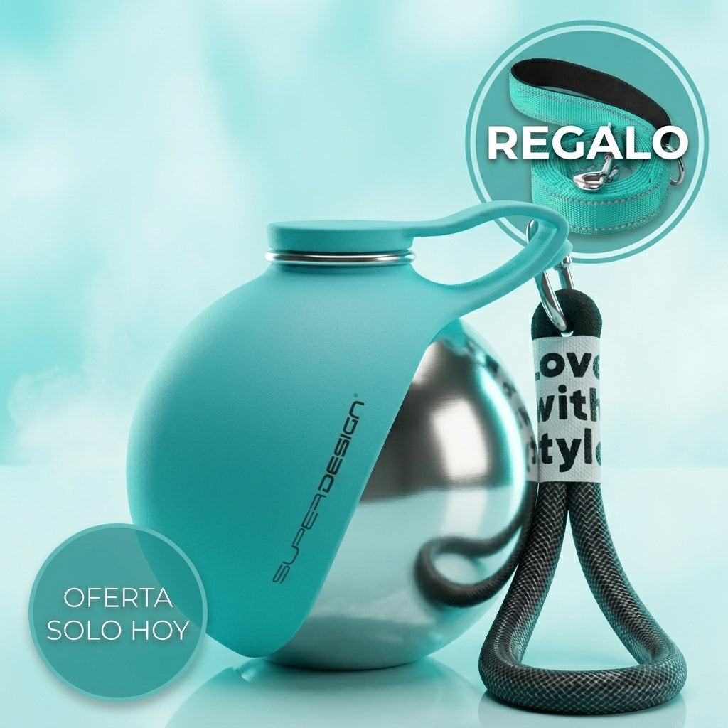 Botella 2-en-1 portátil